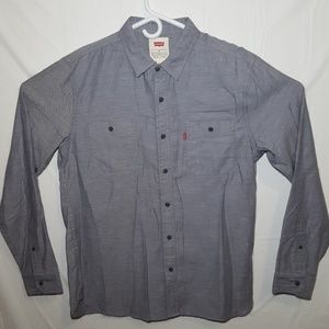 Levis Button Down Long Sleeve Size Medium EUC